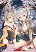 桜の木の下で…