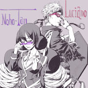 らくがき眼鏡コンビ