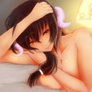 三笠と添い寝