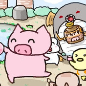 ぶた ニコニコ静画 イラスト
