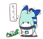 耳の間でおにぎりを作るボス