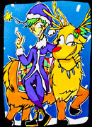 切り絵 クリスマス オリキャラ