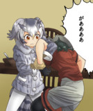 アームロックをかける博士