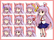 デフォルメ鈴仙立ち絵＋アイコン