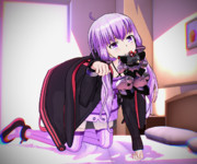 女豹のポーズと咥えドムで誘ってくる結月ゆかり