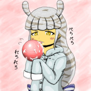 サバンナシマシマオオナメクジ＆ピンクの球体さん