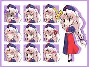 デフォルメ永琳立ち絵＋アイコン