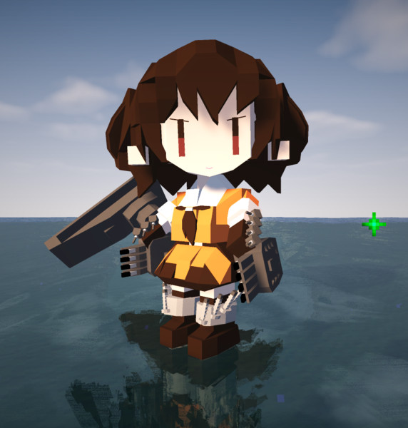 Minecraft 川内参上 夜戦夜戦 艦これ Jointblock まから さんのイラスト ニコニコあっぷる