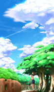 風景 夏 ニコニコ静画 イラスト