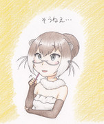 考えるユーラシアカワウソちゃん