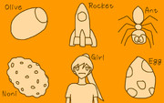 ORANGE (Olive, Rocket, Ant, Noni, Girl, Egg)