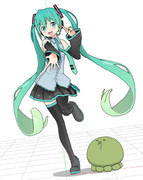 【MMDモデル配布】鼻そうめんP風ミクさん