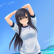 海水浴場 ニコニコ静画 イラスト