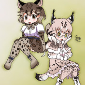 シベリアオオヤマネコ けものフレンズ ニコニコ静画 イラスト