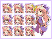 デフォルメ豊姫立ち絵＋アイコン