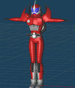 仮面ライダーアクセル作成中