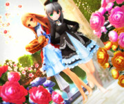 【今日のレア様】赤と黒の おみあしコンビ♡