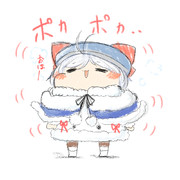 冬服シロさんあったかそう