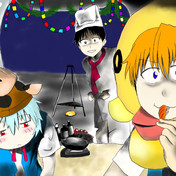 車内でクリスマスパーティ ニコニコ静画 イラスト