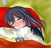 【GIFアニメ】こたつで寝ちゃった松輪ちゃんを起こしてみた。その１