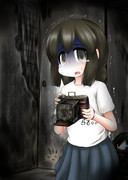 廃屋を探索する磯波