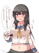 目覚めたら布団の上に磯風がのってた