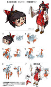 ゆっくり変形：巫女霊夢