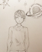 となりの坂田。さんを描いてみた