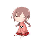 ぺたん座り ニコニコ静画 イラスト