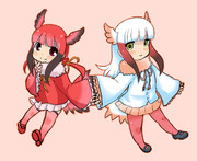 トキちゃんとショウジョウトキちゃん