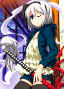 夜を待つ妖夢ちゃん