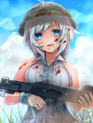 返り血 ニコニコ静画 イラスト