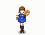 ポンポンでエールを送るvtuber