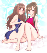 奈緒とゆかりの競泳水着