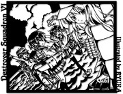 切り絵「第六駆逐隊」