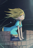 塔の上の女の子