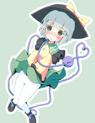 スカートを風にあおられこいしちゃん