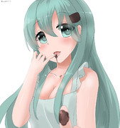 ワンドロ・オーバー：チョコを開けている鈴谷