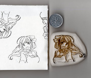 彫ってみた 間宮さん