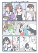 １ページ漫画「ちょっとエロい艦これ」 メガネの艦娘たちと提督①