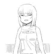 ゴミ袋を着ながら人を蔑むエリカ