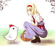 たてながアリスと中盤の鶏