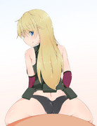 「私のお尻でも楽しんでて！」