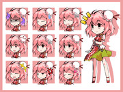 デフォルメ華扇立ち絵＋アイコン