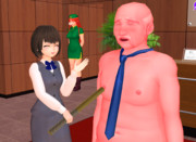 アポ無しで営業に来た営業マンに乳首ドリルで応対する受付嬢