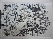 金剛改二を切り絵にする_1