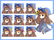 デフォルメスターサファイア立ち絵＋アイコン