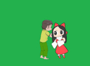 相手をつかんで投げるSRMY姉貴GIF