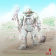 炎天下作業用増加装甲装備型ザク