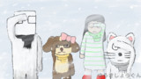 ふぶきにきをつけて